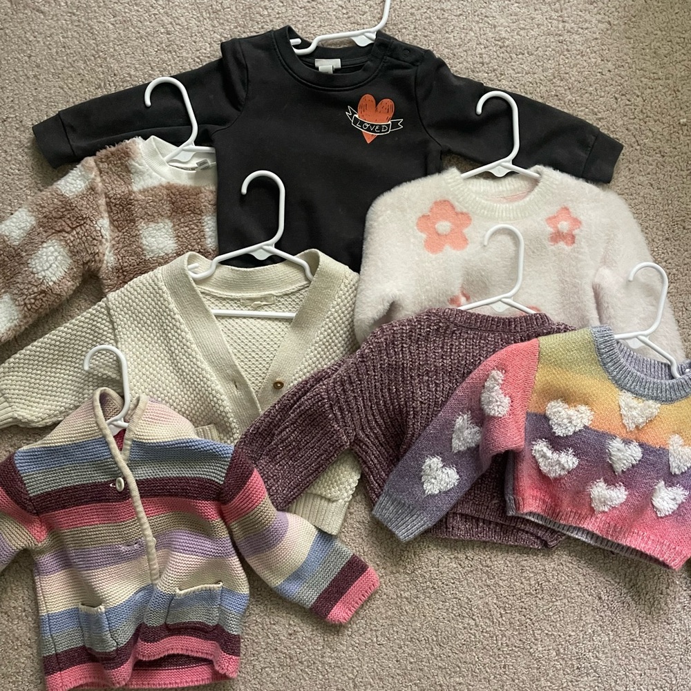 Colorful Baby Sweater Collection